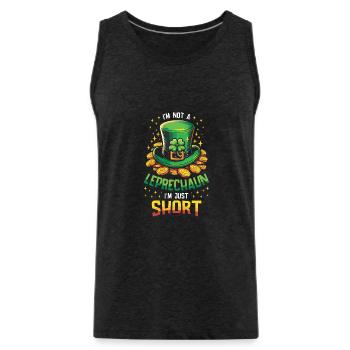 Ich bin kein Kobold, ich bin nur ein kleiner St. Patricks - Männer Premium Bio Tank Top - Anthrazit - Vorne - AI Model Male 185 dark (185cm)