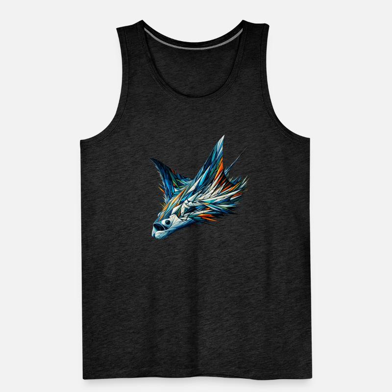 Polygon Art Stingray Fish Stingrays Men's Premium Organic Tank Top