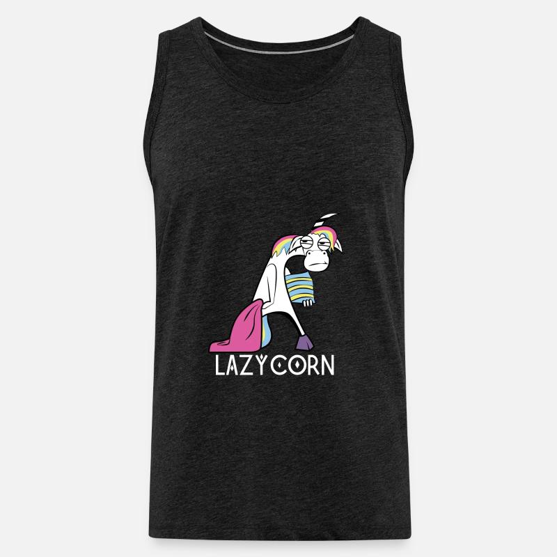 LazyCorn - Débardeur bio Premium Homme - charbon