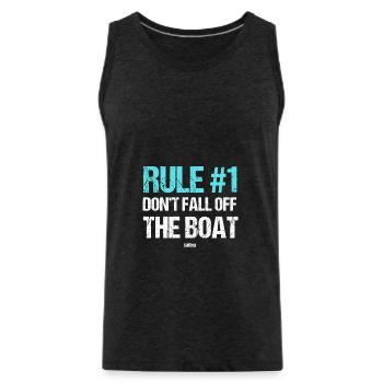 Sailing Sailing Ship Boat Ship Sailing Trip Water - Men's Premium Organic Tank Top - charcoal grey - Front - AI Model Male 185 dark (185cm)