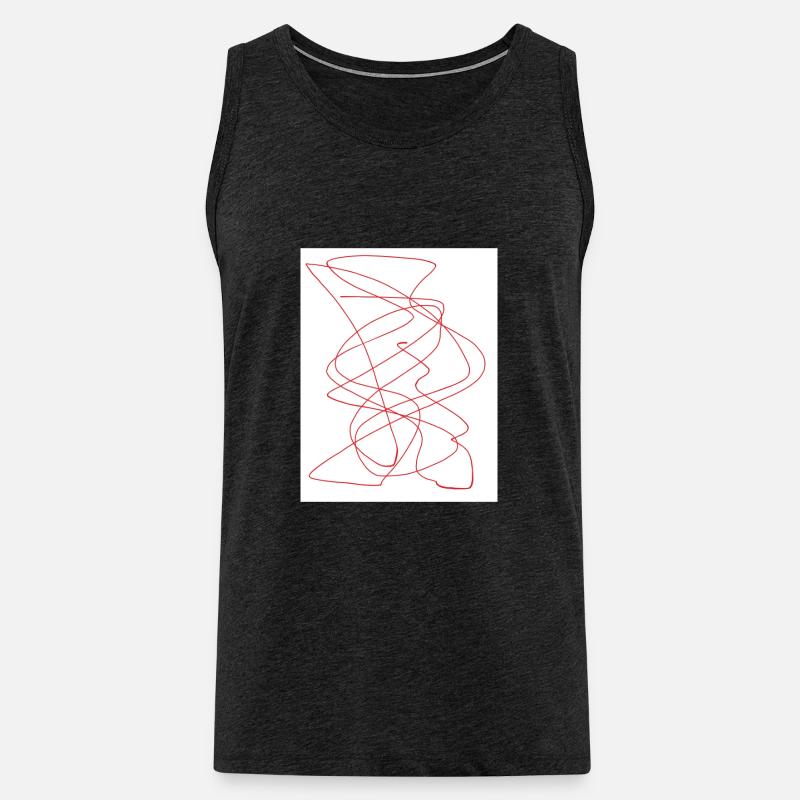 Krakel 2 - Männer Premium Bio Tank Top - Anthrazit