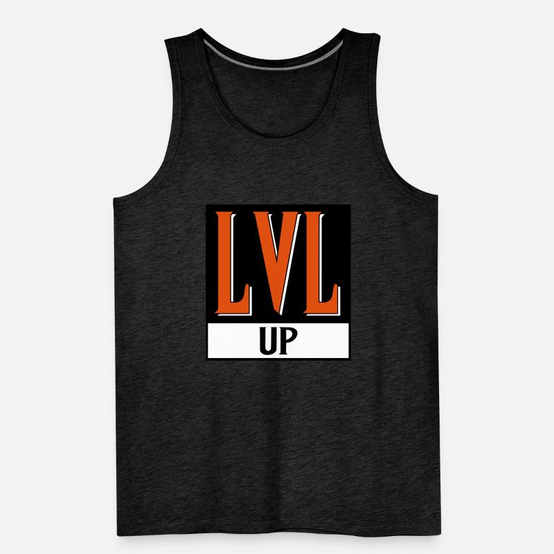 level up nerd cod Débardeur bio Premium Homme