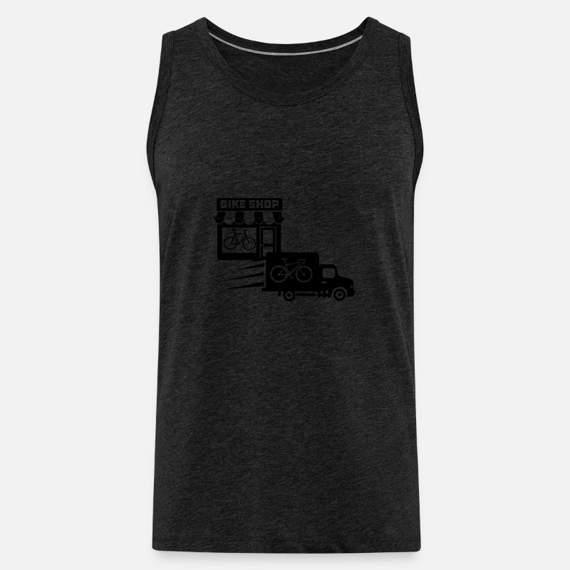Fahrradgeschäft mit Lieferservice - Männer Premium Bio Tank Top - Anthrazit