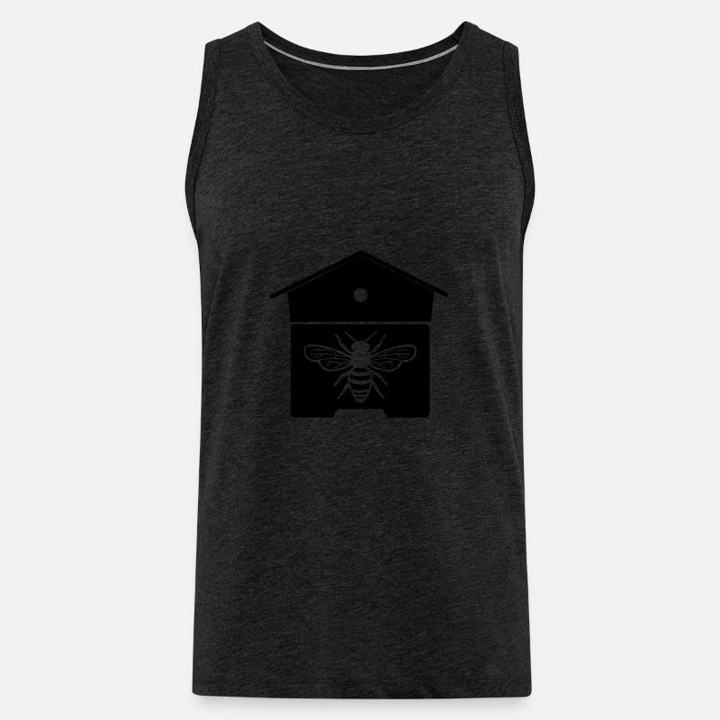 Bienenhaus oder Bienennest - Männer Premium Bio Tank Top - Anthrazit