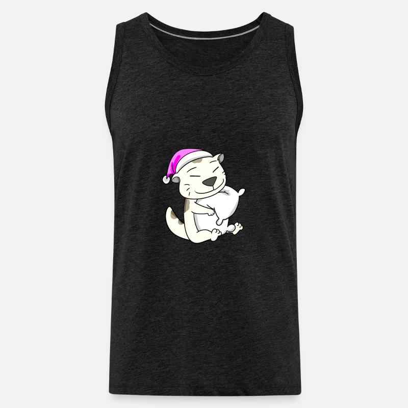 Katze Katzenrasse Devon Rex - Männer Premium Bio Tank Top - Anthrazit