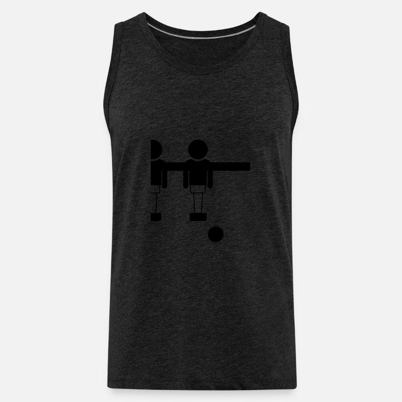 Retro Tischfussball Kicker Design - Goal Getter - Männer Premium Bio Tank Top - Anthrazit