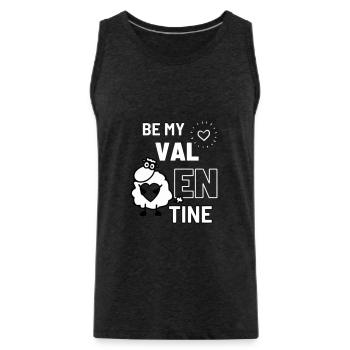 Valentin-Schaf - Männer Premium Bio Tank Top - Anthrazit - Vorne - AI Model Male 185 dark (185cm)