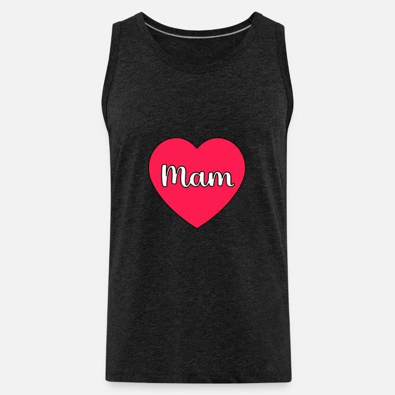 Mama Hart - Männer Premium Bio Tank Top - Anthrazit