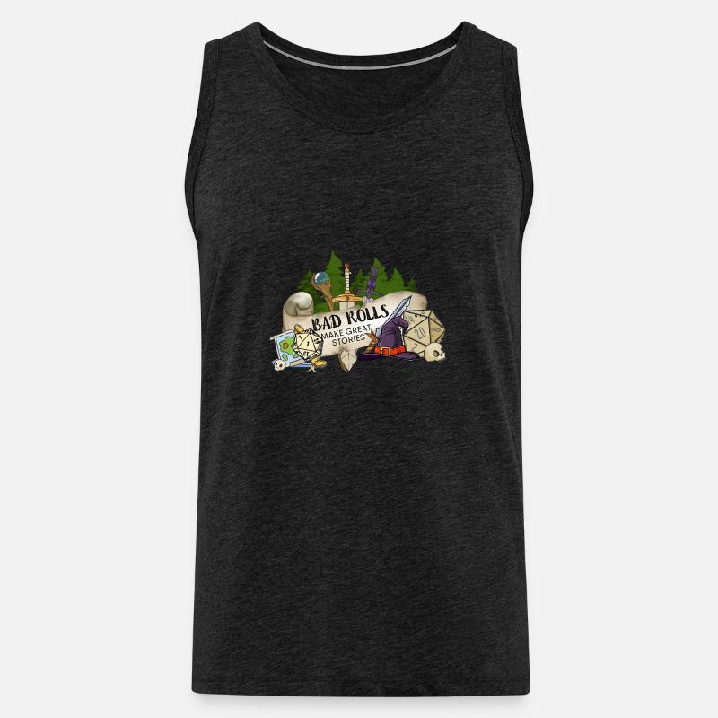 Bad Rolls make great stories - Männer Premium Bio Tank Top - Anthrazit