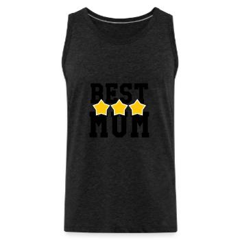 Best Mom - Mother's Day - Men's Premium Organic Tank Top - charcoal grey - Front - Alexander (188cm)