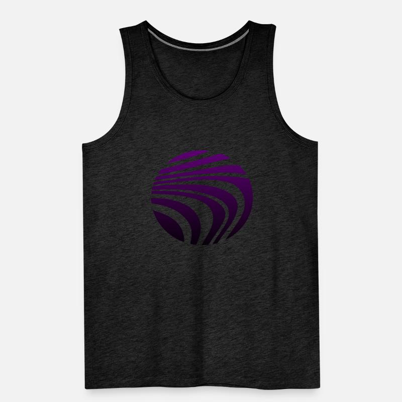 Psychedelic Pattern Violet Gradient Men's Premium Organic Tank Top