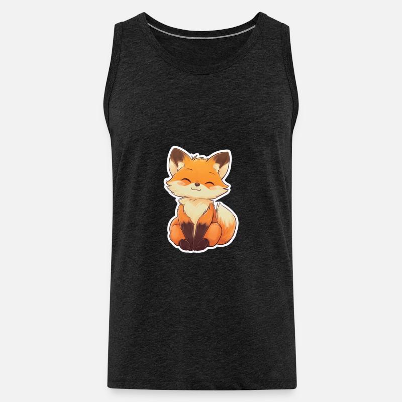 Fuchs - Männer Premium Bio Tank Top - Anthrazit