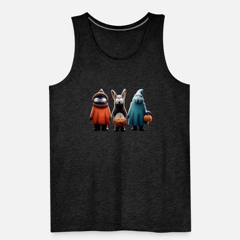 Gruseliges Süßes oder Saures – Halloween Wooligans Männer Premium Bio Tank Top