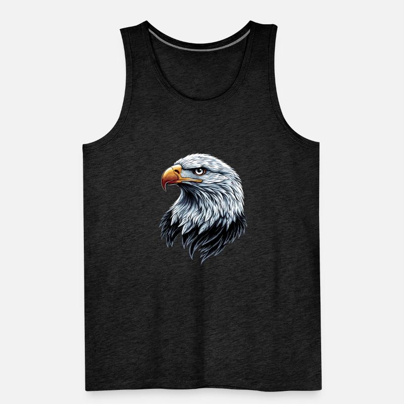 Eagle Bald Eagle Golden Eagle White-tailed Eagle Men's Premium Organic Tank Top