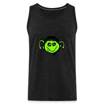 Gamer Headset Caterpillar Nerd Gaming Headphones Play - Men's Premium Organic Tank Top - charcoal grey - Front - Alexander (188cm)