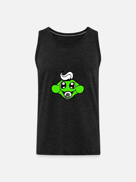 Frog Toad Baby Pacifier Mom Dad Child Family - Men's Premium Organic Tank Top - charcoal grey