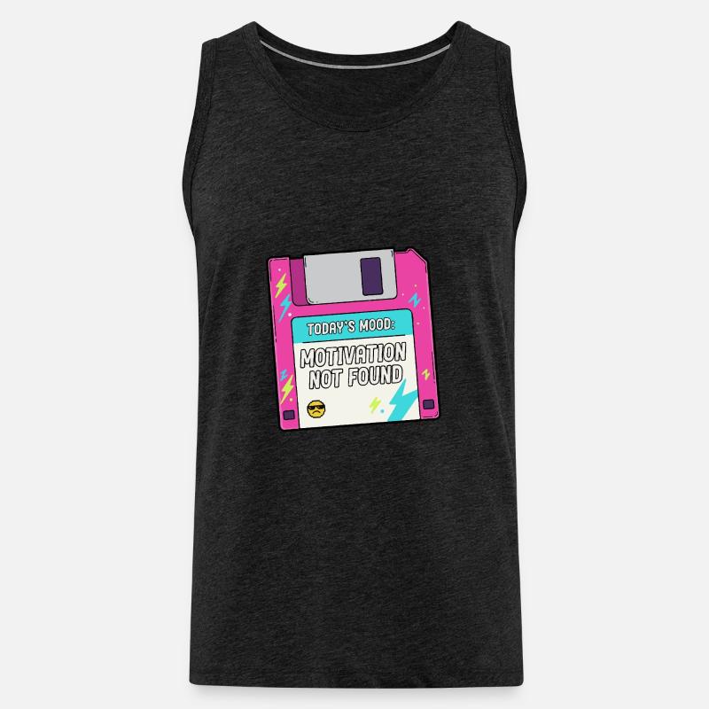 Auf der Diskette fehlt die Motivation - Männer Premium Bio Tank Top - Anthrazit