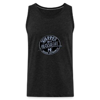 Schlimmer als es aussieht, ME - Männer Premium Bio Tank Top - Anthrazit - Vorne - Alexander (188cm)