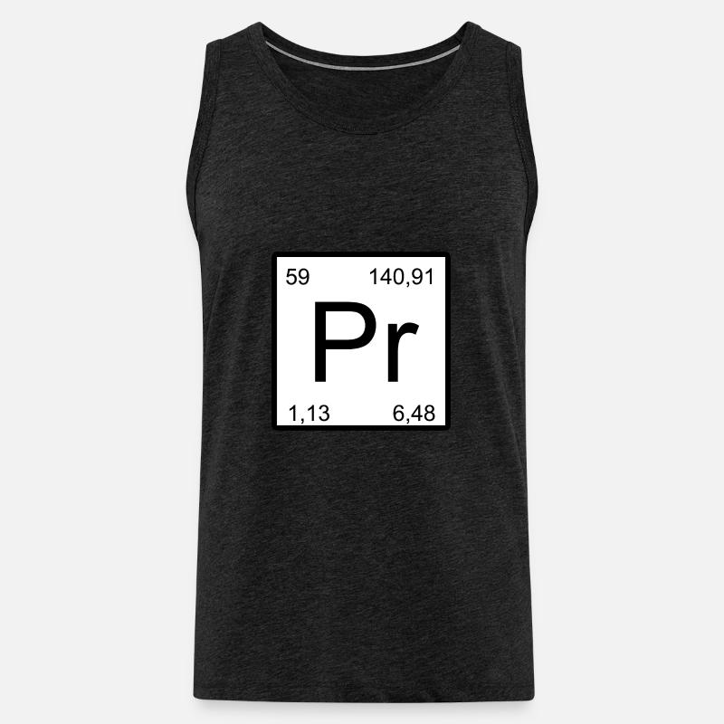 Pr-Element Minimaldesign - Männer Premium Bio Tank Top - Anthrazit