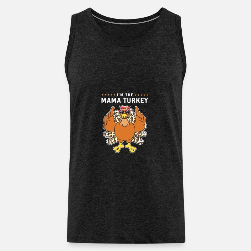 Thanksgiving Mama Mutter Oma Großmutter - Männer Premium Bio Tank Top - Anthrazit