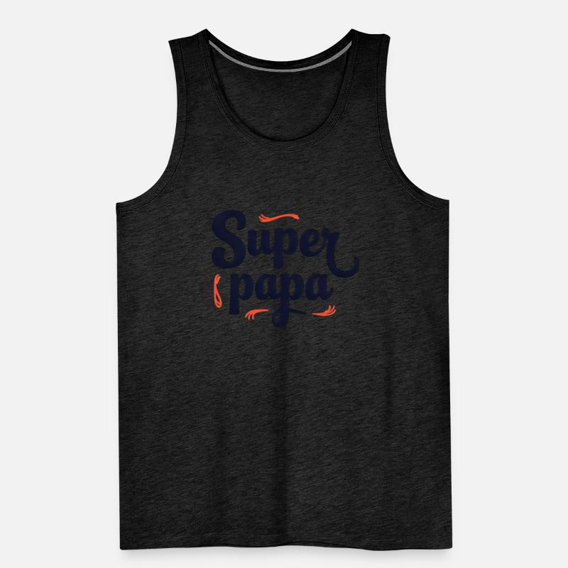 Super papa script couture Débardeur bio Premium Homme