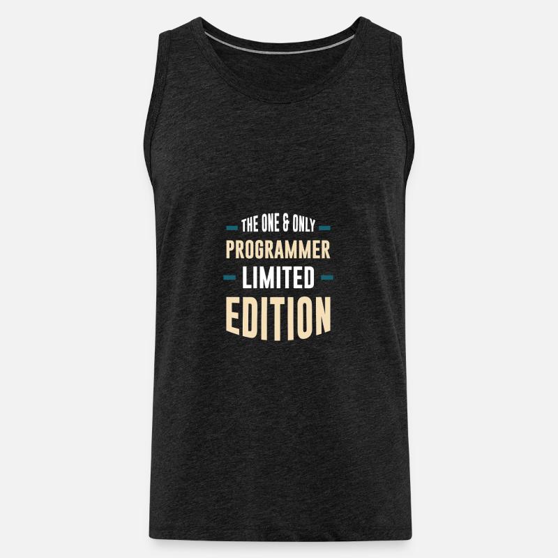 Édition limitée Only Programmer - Débardeur bio Premium Homme - charbon