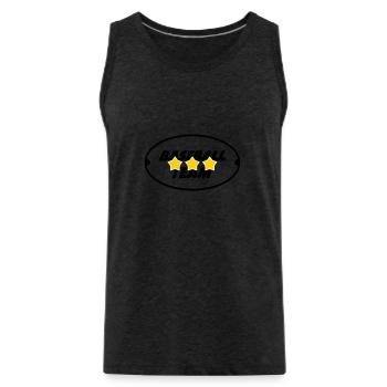 Baseball Team - Sport - Débardeur bio Premium Homme - charbon - Devant - AI Model Male 185 dark (185cm)