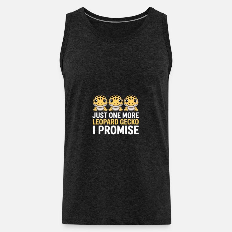 Leopardgecko-Trio, das verspreche ich - Männer Premium Bio Tank Top - Anthrazit