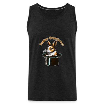 Hase im Zylinder: Toddler Entertainer - Männer Premium Bio Tank Top - Anthrazit - Vorne - AI Model Male 185 dark (185cm)