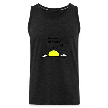 Ein weiterer Morgen - Männer Premium Bio Tank Top - Anthrazit - Vorne - Alexander (188cm)