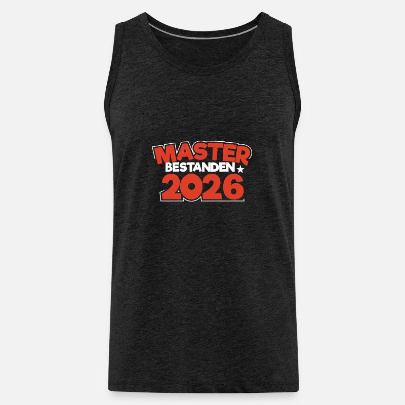 Master 2026 Masterabschluss Promotion Sponsion - Männer Premium Bio Tank Top - Anthrazit