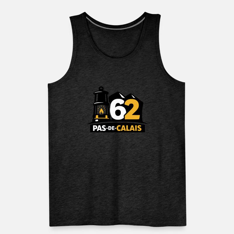 62 Pas de Calais Emblem Men's Premium Organic Tank Top