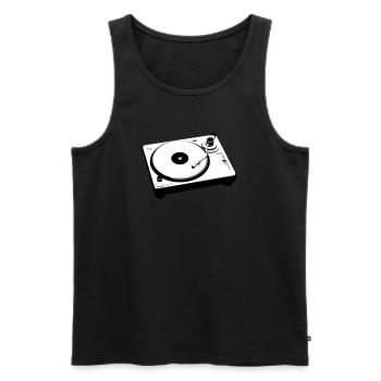 Turntable Plattenspieler DJ - Männer Premium Bio Tank Top - Anthrazit - Vorne - Alexander (188cm)