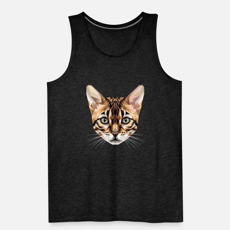 Chat léopard du Bengale, chat léopard, léopardette, chats du Bengale, Débardeur bio Premium Homme