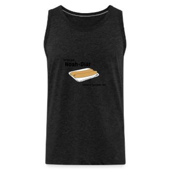 Noah Diaet - Men's Premium Organic Tank Top - charcoal grey - Front - Alexander (188cm)