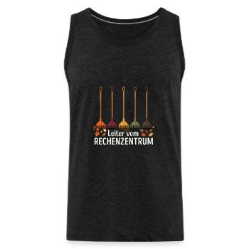 Rechenzentrum Gärtner Garten Gartenarbeit - Männer Premium Bio Tank Top - Anthrazit - Vorne - AI Model Male 185 dark (185cm)