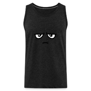 Not impressed - Männer Premium Bio Tank Top - Anthrazit - Vorne - Alexander (188cm)