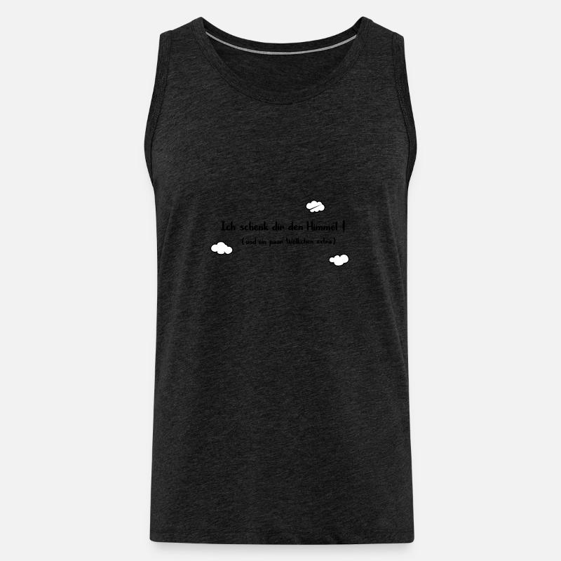 Ich schenk dir den Himmel - Männer Premium Bio Tank Top - Anthrazit