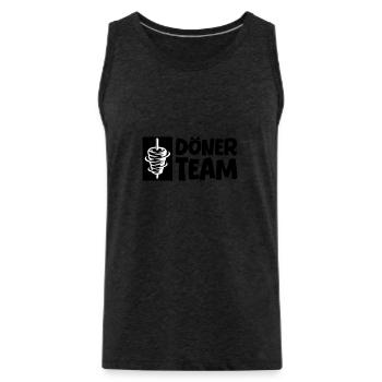 Döner Team - Männer Premium Bio Tank Top - Anthrazit - Vorne - AI Model Male 185 dark (185cm)