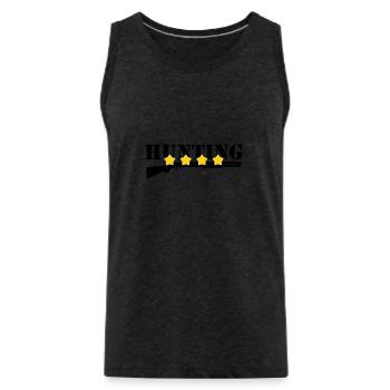 Jagd – Jäger - Männer Premium Bio Tank Top - Anthrazit - Vorne - Alexander (188cm)