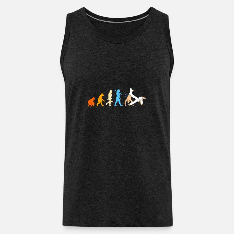 Capoeira Evolution - Männer Premium Bio Tank Top - Anthrazit