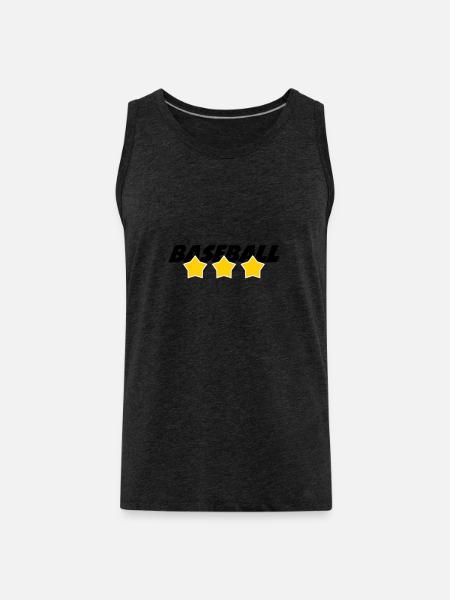 Baseball – Sport - Männer Premium Bio Tank Top - Anthrazit