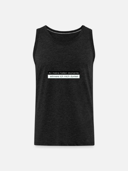 Bright moments - Men's Premium Organic Tank Top - charcoal grey