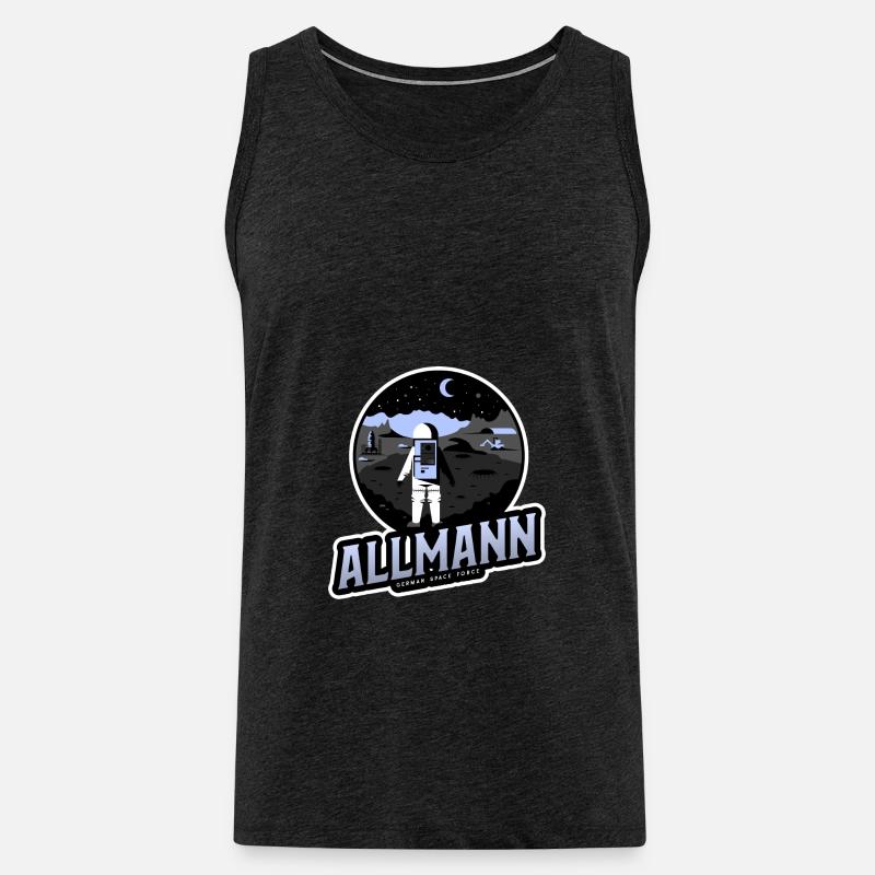 Allmann - german space force - Männer Premium Bio Tank Top - Anthrazit