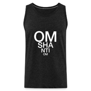 Om Shanti Om - Débardeur bio Premium Homme - charbon - Devant - Alexander (188cm)