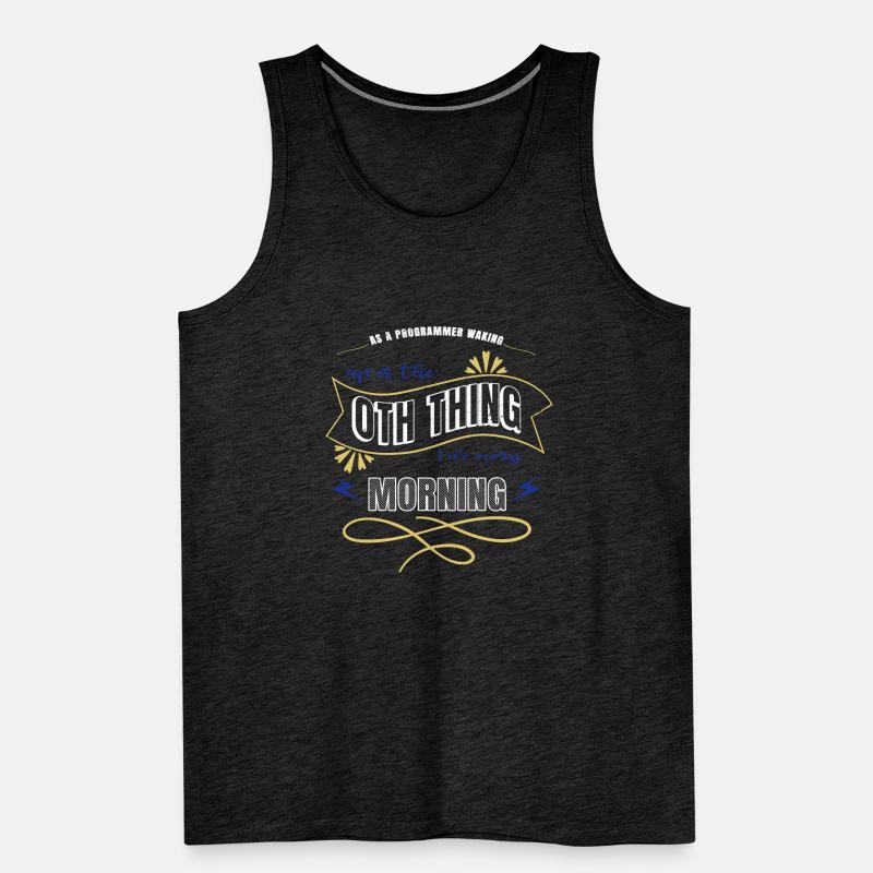 computers programming language present idea Männer Premium Bio Tank Top