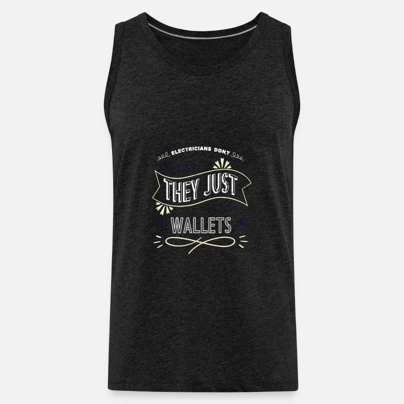 awesome engineer electrical electrician prop - Männer Premium Bio Tank Top - Anthrazit