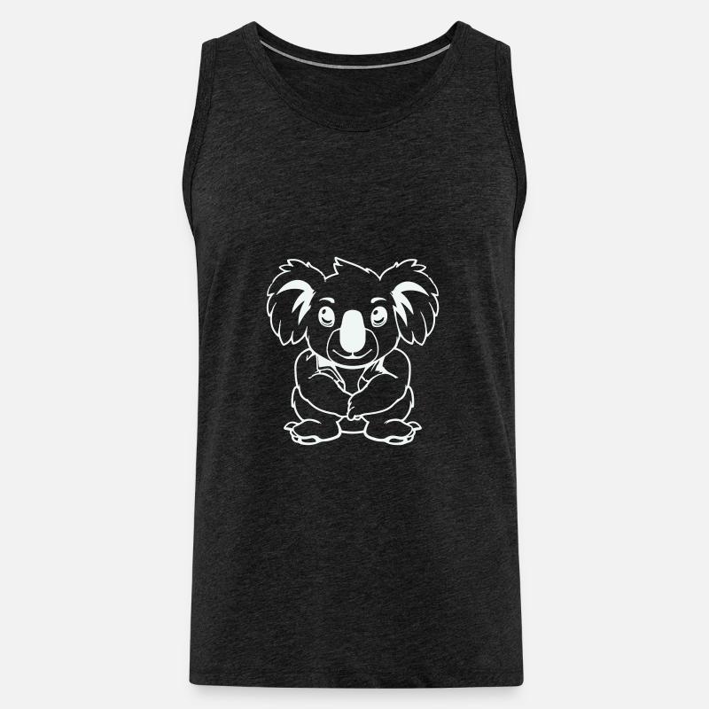 koalabär comic - Männer Premium Bio Tank Top - Anthrazit