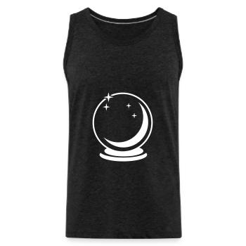 glass sphere - Men's Premium Organic Tank Top - charcoal grey - Front - Alexander (188cm)