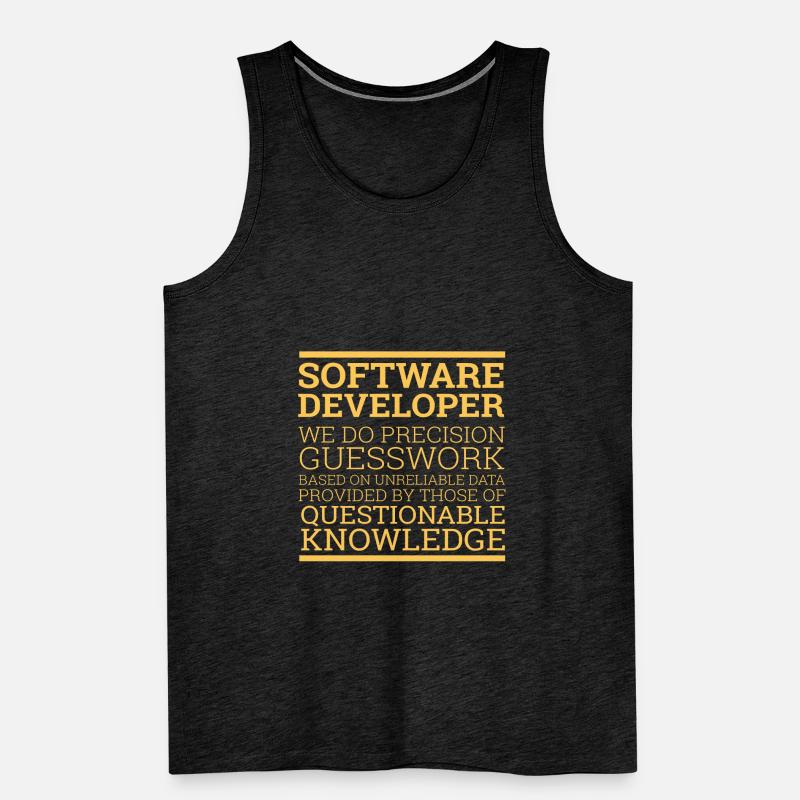 "Software Developer" | Programmer Men's Premium Organic Tank Top